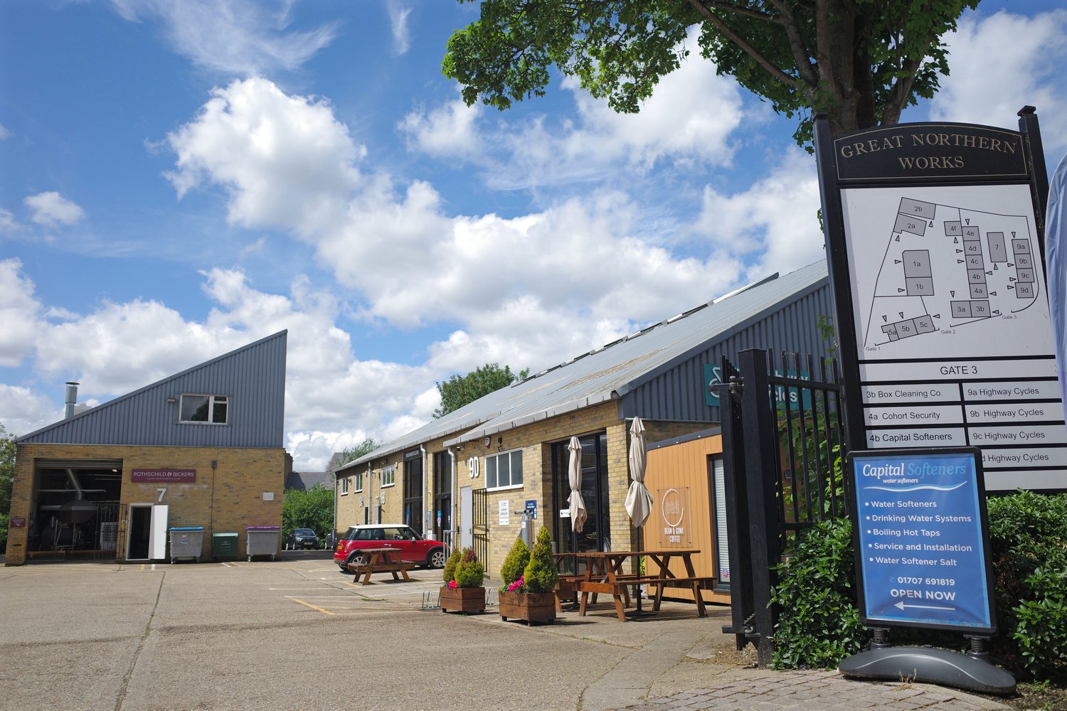 Photo of modern buildings at Great Northern Works